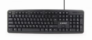 KEYBOARD STANDART USB RUS/BLACK KB-U-103-RU GEMBIRD