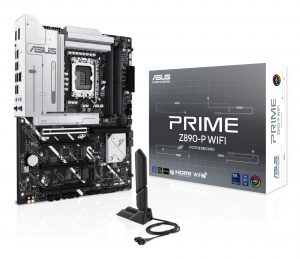 Mainboard ASUS Intel Z890 LGA1851 ATX Memory DDR5 Memory slots 4 3xPCI-Express 4.0 16x 1xPCI-Express 5.0 16x 4xM.2 1xHDMI 1xDisplayPort 1xAudio-In 1xAudio-Out 1xMicrophone 4xUSB 2.0 2xUSB 3.0 1xUSB 3.1 1xUSB-C w/Thunderbolt 1xRJ45 PRIMEZ890-PWIFI