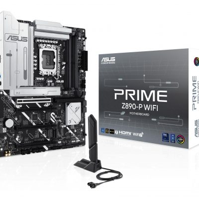 Mainboard ASUS Intel Z890 LGA1851 ATX Memory DDR5 Memory slots 4 3xPCI-Express 4.0 16x 1xPCI-Express 5.0 16x 4xM.2 1xHDMI 1xDisplayPort 1xAudio-In 1xAudio-Out 1xMicrophone 4xUSB 2.0 2xUSB 3.0 1xUSB 3.1 1xUSB-C w/Thunderbolt 1xRJ45 PRIMEZ890-PWIFI
