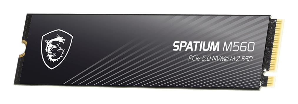 SSD MSI SPATIUM M560 2TB M.2 PCIe Gen5 NVMe 3D NAND Write speed 8700 MBytes/sec Read speed 10300 MBytes/sec TBW 1200 TB MTBF 1500000 hours S78-440Q940-P83