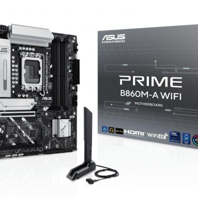 Mainboard ASUS Intel B860 Express LGA1851 Micro-ATX Memory DDR5 Memory slots 4 1xPCI-Express 4.0 1x 1xPCI-Express 4.0 16x 1xPCI-Express 5.0 16x 2xM.2 1xHDMI 1xDisplayPort 7xUSB 2.0 1xUSB-C 1xUSB-C w/Thunderbolt 1xOptical S/PDIF 1xRJ45 3xAudio port PRIMEB860M-AWIFI