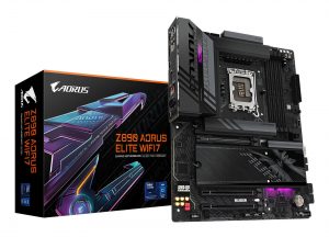 Mainboard GIGABYTE Z890 A ELITE WIFI7 1.1 Intel Z890 LGA 1851 (Socket V1) ATX RAM DDR5-SDRAM 4xSlots Wi-Fi Yes Bluetooth Yes 4xNumber of M.2 (M) slots Z890AELITEWIFI71.1