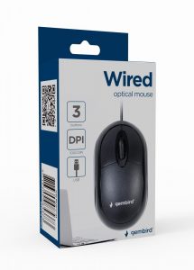 MOUSE USB OPTICAL/BLACK MUS-U-01 GEMBIRD