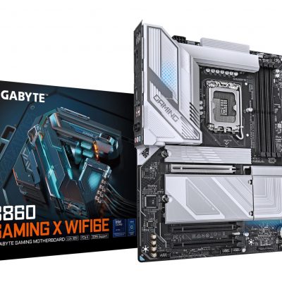 Mainboard GIGABYTE Intel B860 Express LGA1851 ATX Memory DDR5 Memory slots 4 1xPCI-Express 16x 2xM.2 1xHDMI 1xDisplayPort 1xAudio-In 1xAudio-Out 1xMicrophone 5xUSB 2.0 3xUSB 3.2 1xUSB-C 1xRJ45 B860GAMINGXWIFI6E1.0
