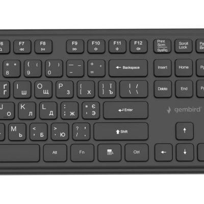 KEYBOARD +MOUSE WRL CYRILLIC/BK KBS-WPS-01-CYRL GEMBIRD