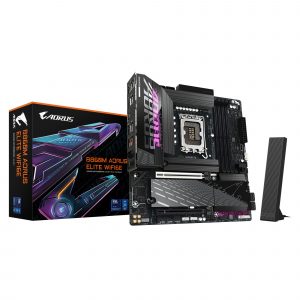 Mainboard GIGABYTE Intel B860 Express LGA1851 Micro-ATX Memory DDR5 Memory slots 4 2xPCI-Express 16x 3xM.2 1xHDMI 1xDisplayPort 1xAudio-In 1xAudio-Out 4xUSB 2.0 6xUSB 3.2 1xUSB-C 1xOptical S/PDIF 1xRJ45 B860MAELITEWIFI6E1.0