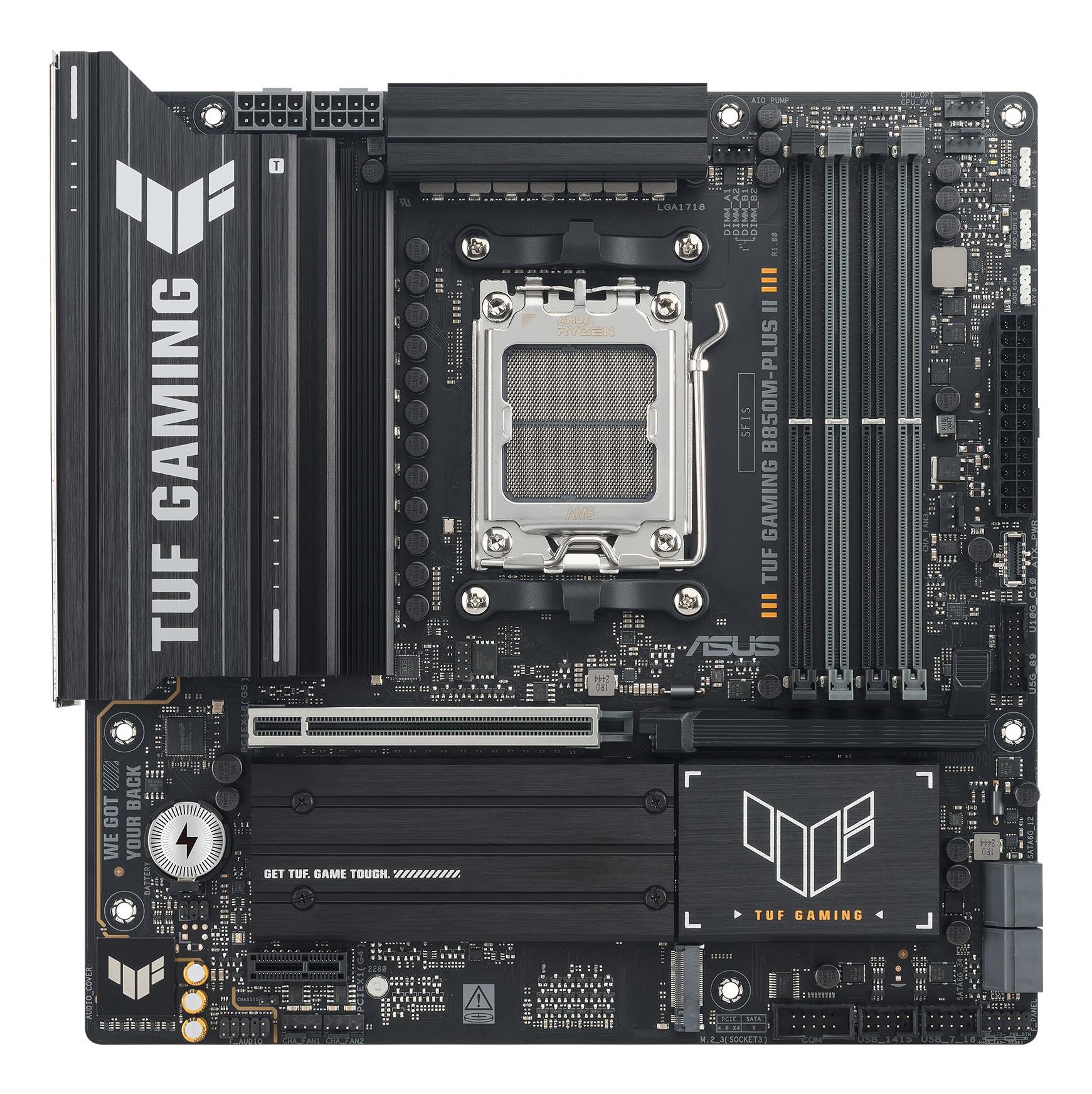 Mainboard ASUS AMD B850 SAM5 Micro-ATX Memory DDR5 Memory slots 4 TUFGAMINGB850M-PLUSII