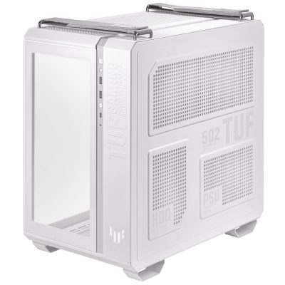 Case ASUS TUF Gaming GT502 MidiTower Case product features Transparent panel Not included ATX MicroATX MiniITX Colour White GAMGT502PLUS/TGARGBWH