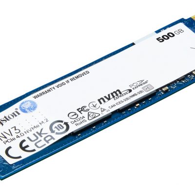 SSD KINGSTON NV3 500GB M.2 PCIE NVMe 3D NAND Write speed 3000 MBytes/sec Read speed 5000 MBytes/sec TBW 160 TB MTBF 200000 hours SNV3S/500G