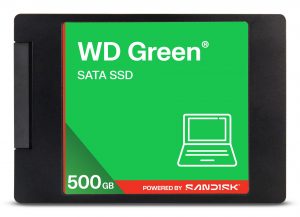 SSD SANDISK Green POWERED BY SANDISK 500 GB Serial ATA III Read speed 545 MB/s 2.5″ WDS500G5G0A