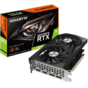 Graphics Card GIGABYTE NVIDIA GeForce RTX 3050 8 GB GDDR6 128 bit PCIE 4.0 16x Memory 14000 MHz 2xHDMI 2xDisplayPort GV-N3050WF2OCV2-8GD