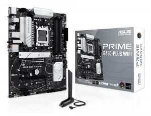 Mainboard ASUS AMD B650 SAM5 ATX Memory DDR5 2xPCI-Express 4.0 1x 2xPCI-Express 4.0 16x 2xM.2 1xHDMI 1xDisplayPort 2xUSB 2.0 2xUSB 3.0 3xUSB 3.2 2xUSB-C 1xOptical S/PDIF 1xRJ45 5xAudio port PRIMEB650-PLUSWIFI