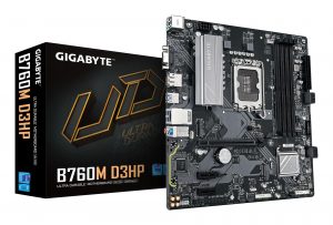 Mainboard GIGABYTE Intel B760 Express LGA1700 Micro-ATX Memory DDR5 Memory slots 4 2xPCI-Express 3.0 1x 1xPCI-Express 4.0 16x 2xM.2 1x15pin D-sub 1xHDMI 1xDisplayPort 2xUSB 2.0 5xUSB 3.2 1xUSB-C 1xPS/2 1xRJ45 3xAudio port B760MD3HP1.0