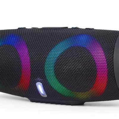 Portable Speaker|GEMBIRD|Black|Portable/Wireless|1xAudio-In|1xUSB 2.0|1xMicroSD Card Slot|Bluetooth|SPK-BT-LED-02