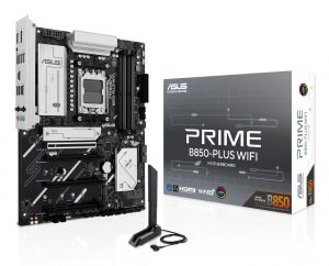 Mainboard|ASUS|AMD B850|SAM5|ATX|Memory DDR5|Memory slots 4|2xPCI-Express 3.0 16x|1xPCI-Express 4.0 16x|1xPCI-Express 5.0 16x|3xM.2|1xHDMI|1xDisplayPort|3xUSB 2.0|5xUSB 3.2 type B|2xUSB-C|3xAudio port|PRIMEB850-PLUSWIFI