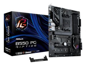 Mainboard ASROCK AMD B550 SAM4 ATX Memory DDR4 Memory slots 4 3xPCI-Express 16x 1xPCI-Express 3.0 1x 2xM.2 1xHDMI 2xUSB 2.0 8xUSB 3.2 1xPS/2 1xOptical S/PDIF 1xRJ45 5xAudio port B550PGRIPTIDE