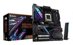 Mainboard GIGABYTE AMD X870E SAM5 EATX Memory DDR5 Memory slots 4 1xPCI-Express 4.0 4x 1xPCI-Express 4.0 8x 1xPCI-Express 5.0 16x 4xM.2 1xHDMI 2xUSB 2.0 6xUSB 3.2 2xUSB-C 1xOptical S/PDIF 2xRJ45 2xAudio port X870EAXTREMEAITOP