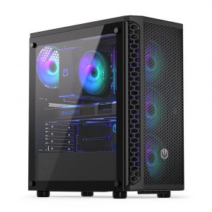 Case ENDORFY Signum 300 ARGB MidiTower Case product features Transparent panel Not included ATX MicroATX MiniITX Colour Black EY2A006