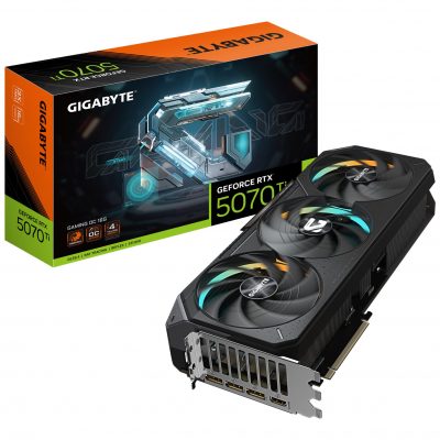 Graphics Card|GIGABYTE|NVIDIA GeForce RTX 5070 Ti|16 GB|GDDR7|256 bit|PCIE 5.0 16x|1xHDMI|3xDisplayPort|N507TGAMINGOC-16GD1.0