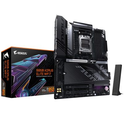 Mainboard GIGABYTE AMD B850 SAM5 ATX Memory DDR5 Memory slots 4 B850AELITEWF71.1