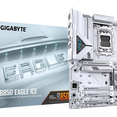 Mainboard GIGABYTE AMD B850 SAM5 ATX Memory DDR5 Memory slots 4 2xPCI-Express 3.0 1x 1xPCI-Express 4.0 4x 1xPCI-Express 5.0 16x 3xM.2 1xHDMI 1xDisplayPort 4xUSB 2.0 2xUSB 3.2 1xUSB-C 1xRJ45 3xAudio port B850EAGLEICE