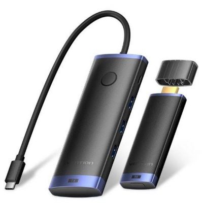 NB ACC DOCKING STATION 6IN1/USB-C 0.15M TPVBB VENTION