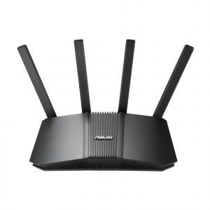 Wireless Router ASUS Wi-Fi 7 (802.11be) Data speed 3600 Mbit/s Ethernet WAN Yes WAN connection type RJ-45 Ethernet LAN Yes 5xLAN ports RT-BE55