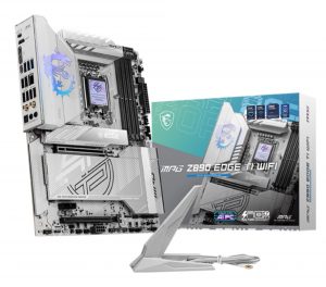 Mainboard MSI Intel Z890 LGA1851 ATX Memory DDR5 Memory slots 4 1xPCI-Express 1x 2xPCI-Express 16x 5xM.2 1xHDMI 1xAudio-In 1xAudio-Out 1xUSB 2.0 4xUSB 3.0 4xUSB 3.1 1xUSB-C 1xOptical S/PDIF 1xRJ45 2xThunderbolt MPGZ890EDGETIWIFI