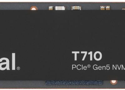 SSD CRUCIAL T710 4TB M.2 PCIe Gen5 NVMe Write speed 13800 MBytes/sec Read speed 14500 MBytes/sec TBW 2400 TB CT4000T710SSD8