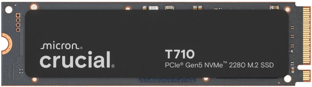 SSD CRUCIAL T710 4TB M.2 PCIe Gen5 NVMe Write speed 13800 MBytes/sec Read speed 14500 MBytes/sec TBW 2400 TB CT4000T710SSD8