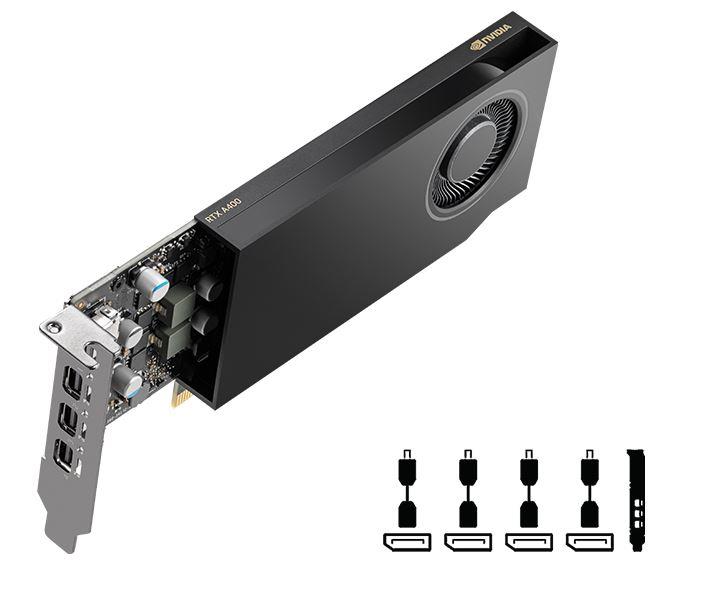 Graphics Card PNY NVIDIA RTX A400 4 GB GDDR6 64 bit PCI Express x8 4.0 Active VCNRTXA400-SB
