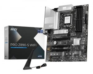 Mainboard MSI Intel Z890 LGA1851 ATX Memory DDR5 Memory slots 4 1xPCI-Express 3.0 1x 2xPCI-Express 4.0 4x 1xPCI-Express 5.0 16x 3xM.2 1xHDMI 1xDisplayPort 4xUSB 2.0 2xUSB 3.0 1xUSB-C 1xUSB-C w/Thunderbolt 3xAudio port PROZ890-SWIFI