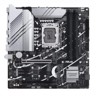 Mainboard ASUS Intel Z790 LGA1700 Micro-ATX Memory DDR5 Memory slots 4 2xPCI-Express 4.0 1x 1xPCI-Express 4.0 16x 1xPCI-Express 5.0 16x 3xM.2 1xHDMI 1xDisplayPort 2xUSB 2.0 5xUSB 3.2 1xUSB-C 1xRJ45 3xAudio port PRIMEZ790M-PLUS