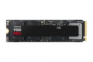 SSD SAMSUNG 9100 PRO 1TB M.2 PCIe Gen5 NVMe TLC Write speed 13300 MBytes/sec Read speed 14700 MBytes/sec 2.38mm TBW 600 TB MZ-VAP1T0BW