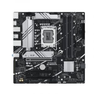 Mainboard ASUS Intel B760 Express LGA1700 Micro-ATX Memory DDR5 Memory slots 4 2xPCI-Express 4.0 16x 2xM.2 1xHDMI 2xDisplayPort 4xUSB 2.0 2xUSB 3.2 1xPS/2 1xRJ45 3xAudio port PRIMEB760M-A-CSM