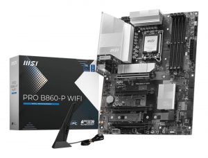 Mainboard|MSI|Intel B860 Express|LGA1851|ATX|Memory DDR5|Memory slots 4|2xPCI-Express 4.0 1x|1xPCI-Express 4.0 4x |1xPCI-Express 5.0 16x|3xM.2|1xHDMI|1xDisplayPort|8xUSB 2.0|2xUSB 3.2|1xUSB-C|1xRJ45|3xAudio port|1xThunderbolt|PROB860-PWIFI
