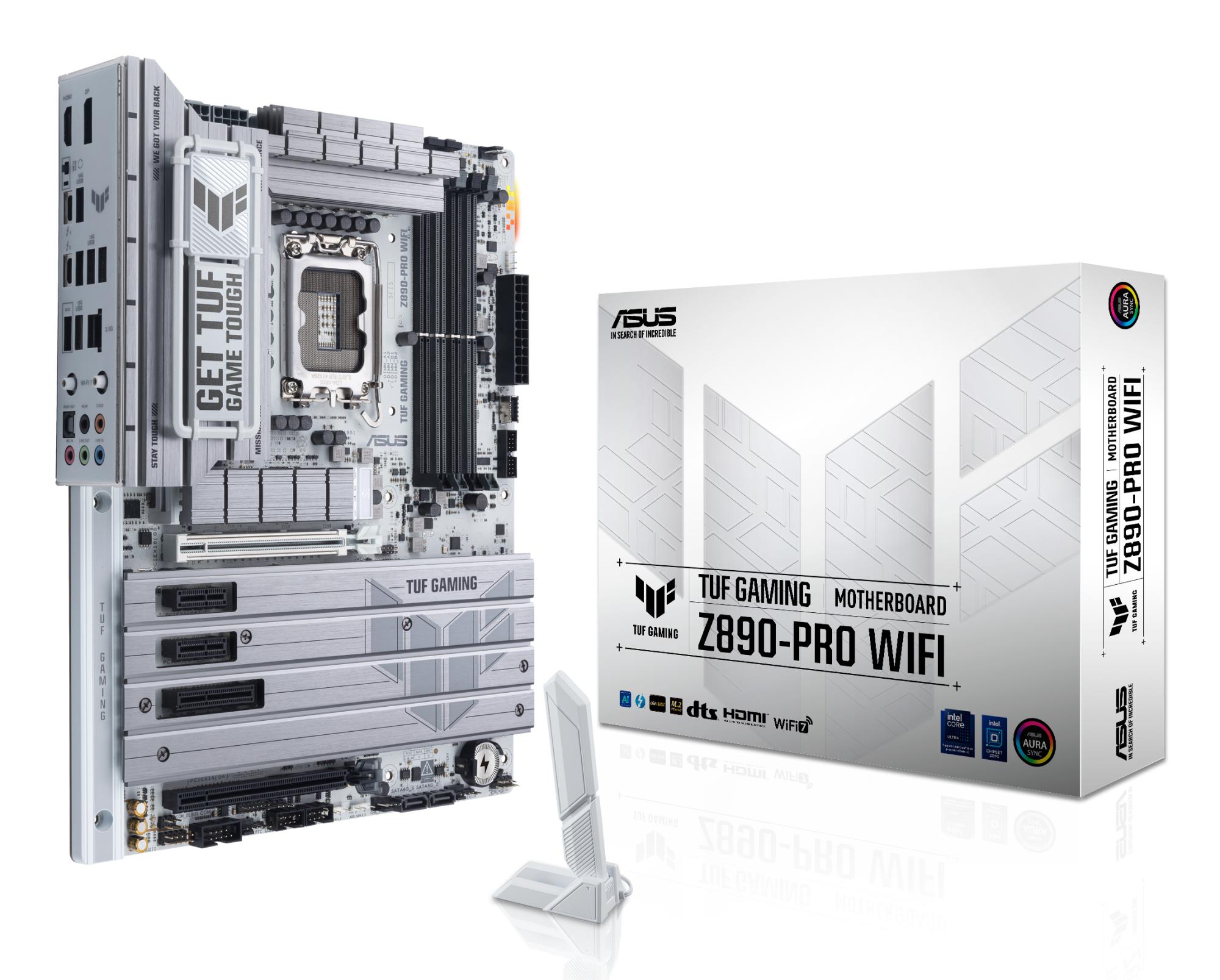 Mainboard ASUS Intel Z890 LGA1851 ATX Memory DDR5 Memory slots 4 TUFGAMINGZ890-PROWIFI