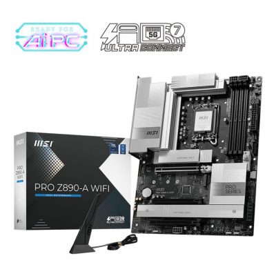 Mainboard MSI Intel Z890 LGA1851 ATX Memory DDR5 Memory slots 4 PROZ890-AWIFI