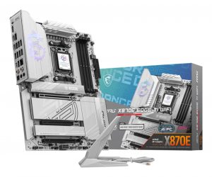 Mainboard MSI AMD X870E SAM5 ATX Memory DDR5 Memory slots 4 3xPCI-Express 16x 4xM.2 1xHDMI 1xAudio-In 1xAudio-Out 4xUSB 2.0 5xUSB 3.2 3xUSB-C 1xOptical S/PDIF 1xRJ45 MPGX870EEDGETIWIFI