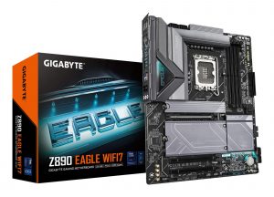 Mainboard GIGABYTE Intel Z890 LGA1851 ATX Memory DDR5 Memory slots 4 2xPCI-Express 4.0 4x 1xPCI-Express 5.0 16x 4xM.2 1xDisplayPort 4xUSB 2.0 5xUSB 3.2 1xUSB-C 1xRJ45 3xAudio port Z890EAGLEWIFI7