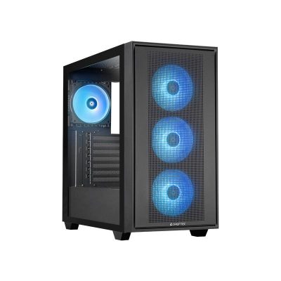 Case CHIEFTEC HUNTER 3 MidiTower Case product features Transparent panel Not included ATX EATX MicroATX MiniITX Colour Black GS-03B-OP