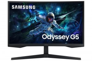 LCD Monitor SAMSUNG LS27CG552EUXEN 27" Gaming/Curved Panel VA 2560x1440 16:9 165 Hz Matte 1 ms Height adjustable Colour Black