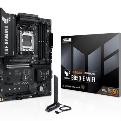 Mainboard ASUS AMD B850 SAM5 ATX Memory DDR5 Memory slots 4 1xPCI-Express 4.0 1x 1xPCI-Express 4.0 16x 1xPCI-Express 5.0 16x 3xM.2 1xHDMI 1xDisplayPort 3xUSB 2.0 4xUSB 3.2 1xUSB-C 1xRJ45 3xAudio port TUFGAMINGB850-EWIFI