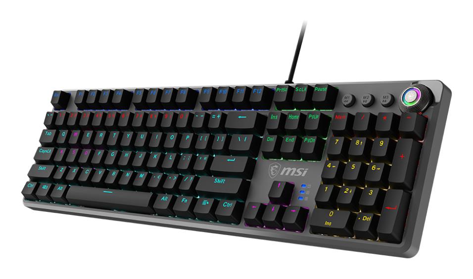KEYBOARD GAMING BLACK US/FORGE GK310 RED MSI