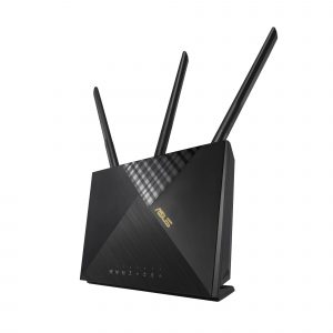 Wireless Router ASUS 1800 Mbps Wi-Fi 5 Wi-Fi 6 1 WAN 4x10/100/1000M Number of antennas 4 4G-AX56