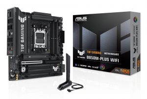 Mainboard ASUS AMD B850 SAM5 Micro-ATX Memory DDR5 Memory slots 4 1xPCI-Express 4.0 1x 1xPCI-Express 4.0 16x 1xPCI-Express 5.0 16x 3xM.2 1xHDMI 1xDisplayPort 11xUSB 2.0 2xUSB-C 1xRJ45 5xAudio port GAMINGB850M-PLUSWIFI