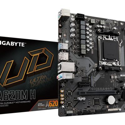Mainboard GIGABYTE AMD A620 Socket AM5 micro ATX RAM DDR5-SDRAM 2xSlots 1xPCI Express x1 slots 1xPCI Express x16 slots 1xNumber of M.2 (M) slots A620M H 2.2 A620MH2.2