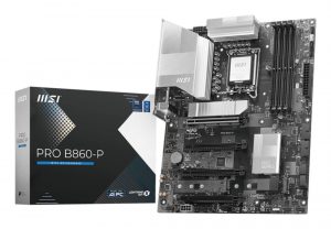 Mainboard MSI Intel B860 Express LGA1851 ATX Memory DDR5 Memory slots 4 4xPCI-Express 16x 1xHDMI 1xDisplayPort 1xAudio-In 1xAudio-Out 1xMicrophone 4xUSB 2.0 2xUSB 3.0 2xUSB 3.2 1xUSB-C w/Thunderbolt 1xRJ45 PROB860-P