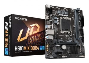 Mainboard GIGABYTE Intel H610 LGA1700 Micro-ATX Memory DDR4 Memory slots 2 H610MKDDR42.0