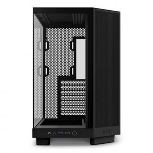 Case NZXT H6 Flow MidiTower Not included ATX MicroATX MiniITX Colour Black CC-H61FB-01